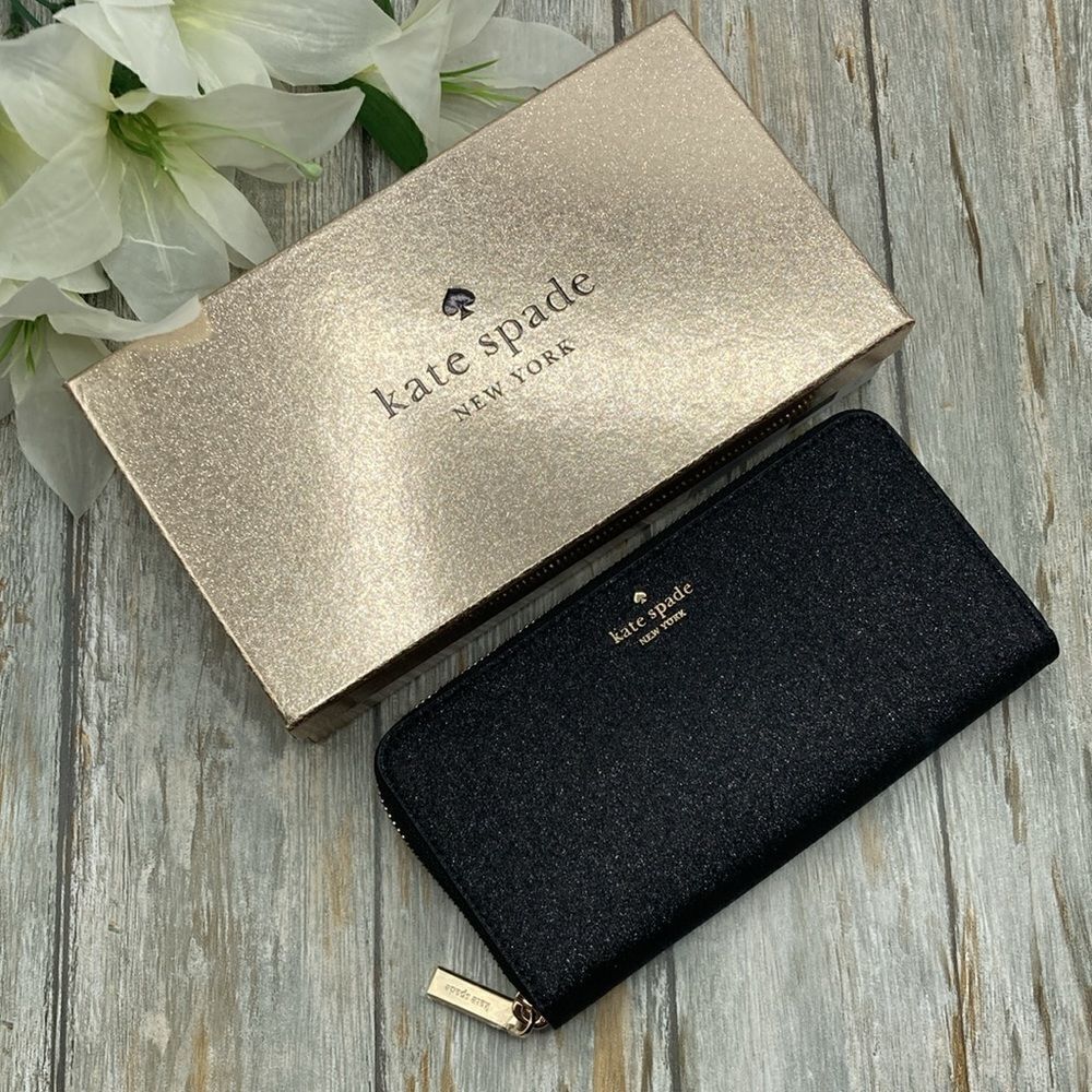Kate Spade Glimmer Boxed Large Continental Wallet Bag Purse - Picture 3 of 13